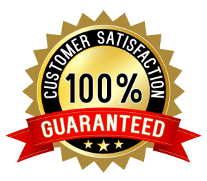 customer satisfaction guaranteed logo