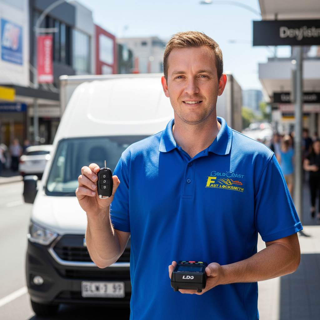 LDV key replacement Gold Coast locksmith technician