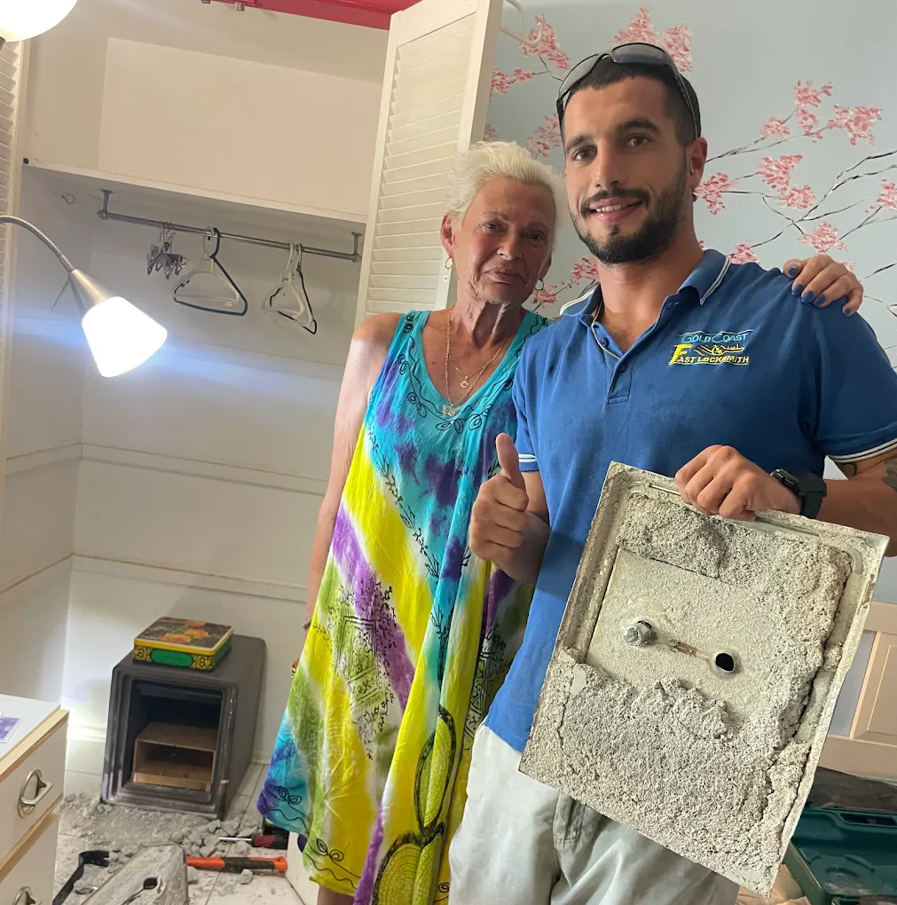 GC Fast Locksmith opened a jammed safe for a senior customer on the Gold Coast